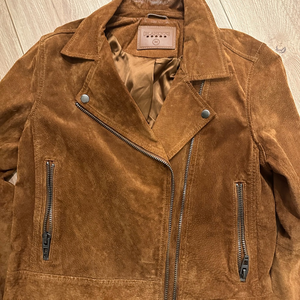 Blank NYC Suede Moto Jacket. Size M. Lightly Used